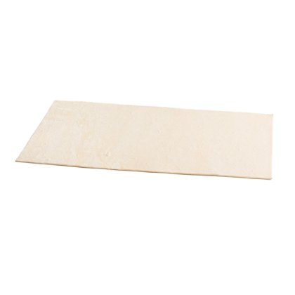 Rectangular cream-colored stone or tile slab with a textured surface, shown at an angle on a white background.