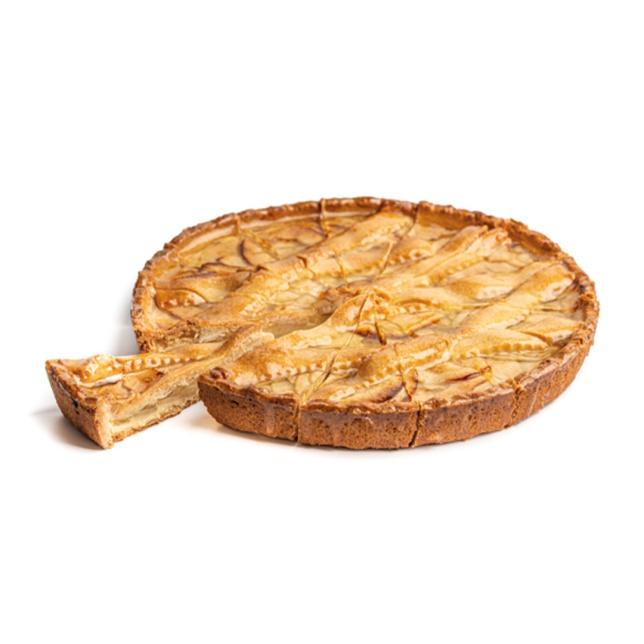 Sliced apple tart