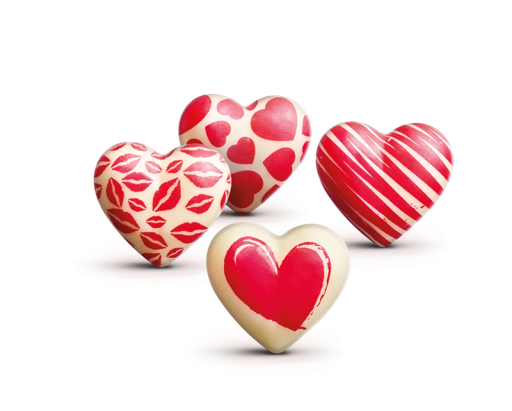 White Chocolate Hearts