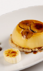 Crème Caramel with Caramelized Bananas