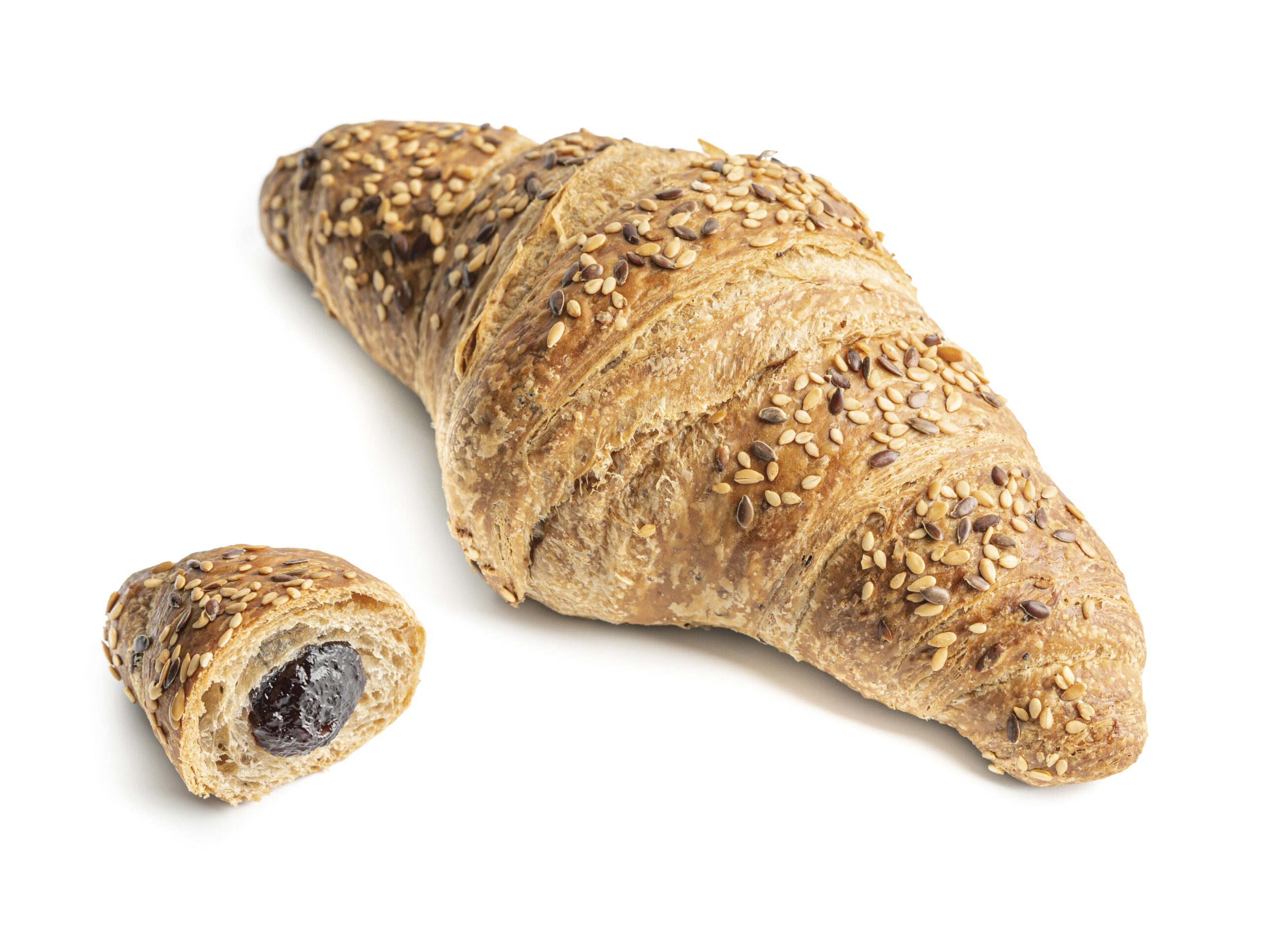 croissant multicereali ripieno ai frutti di bosco