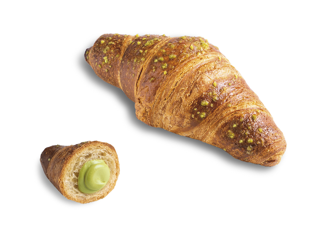 croissant dritto ripieno al pistacchio