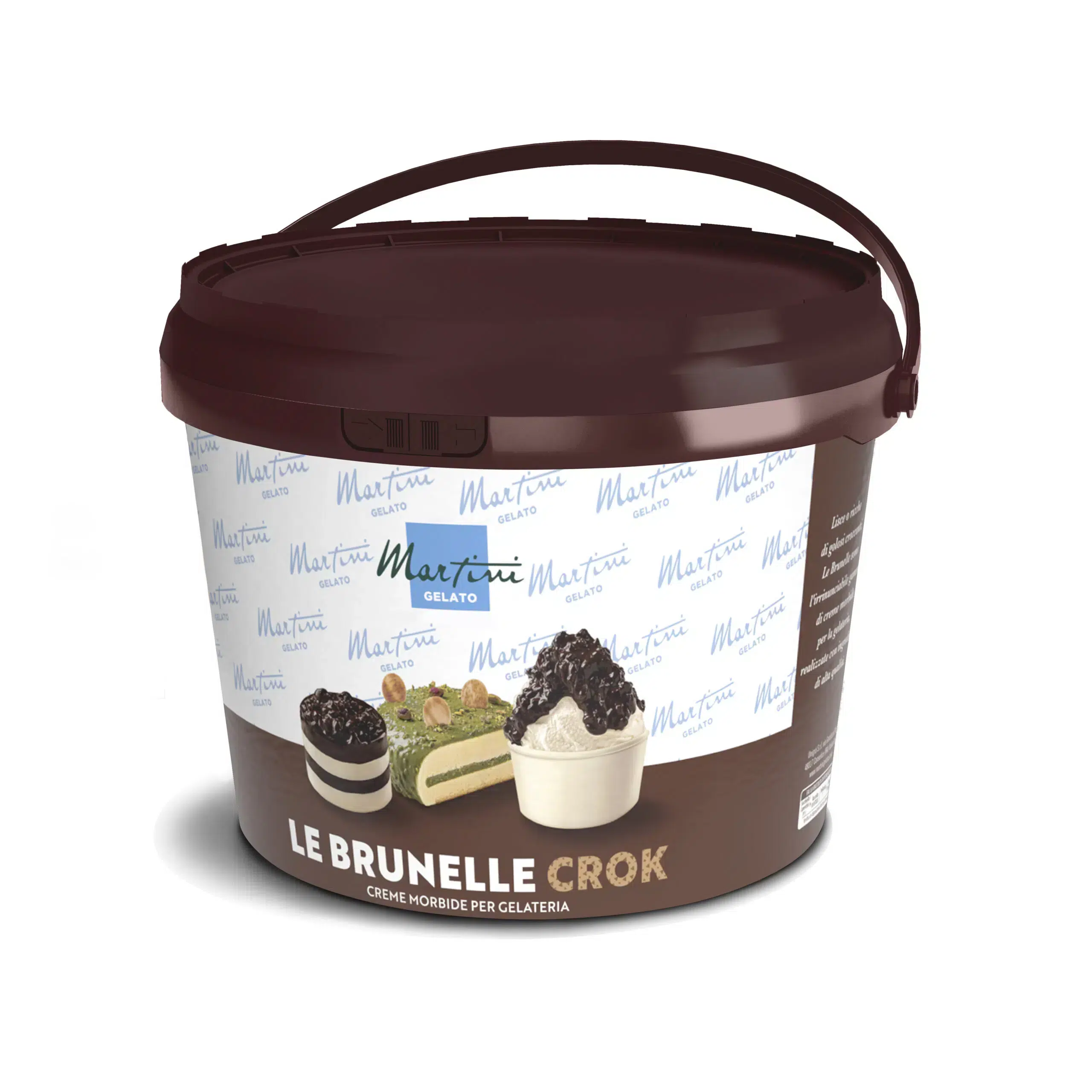 secchiello di brunella crok per gelatieri professionisti