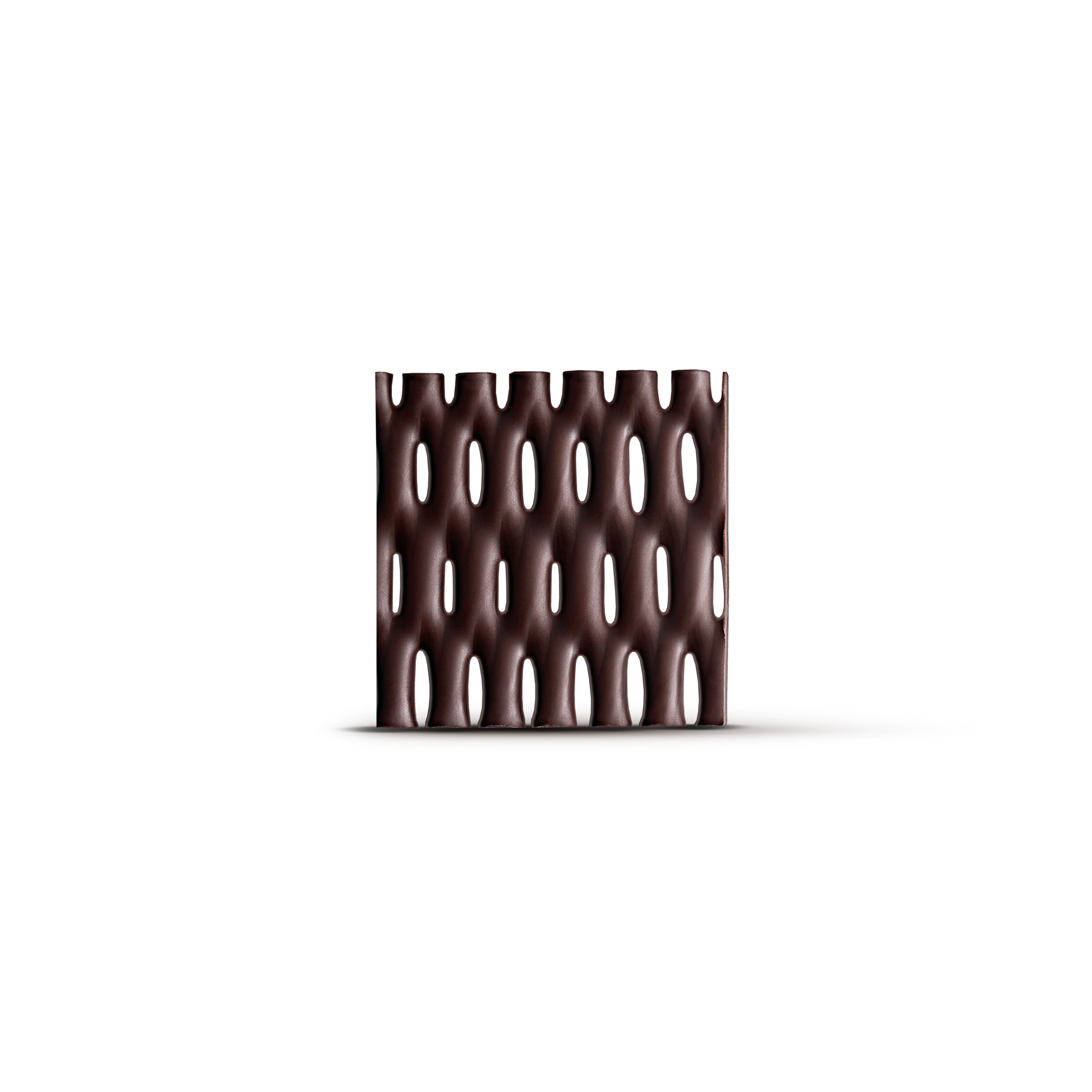 Decorazioni cioccolato griglia quadrata fondente